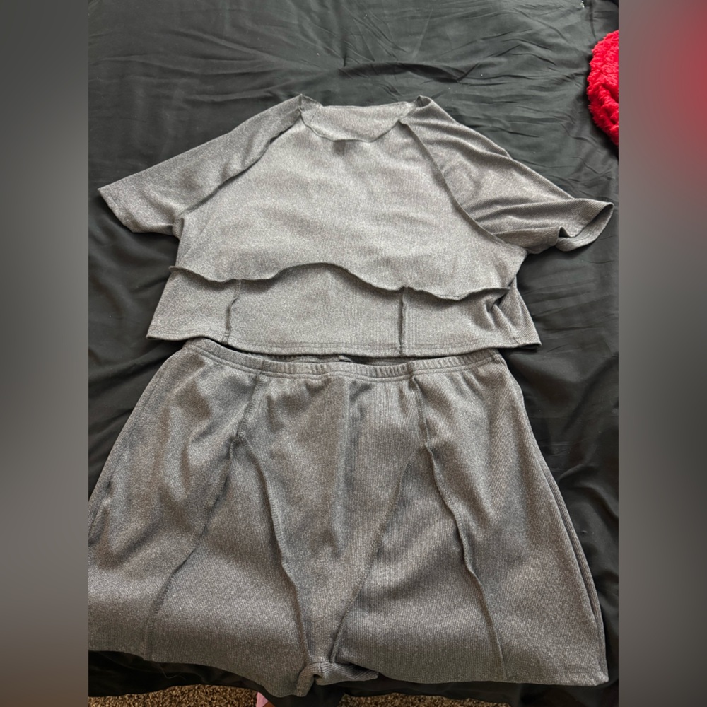 Elegant Gray Women's Sleepwear Set